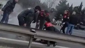TEM Otoyolu'nda Zincirleme Kaza: Polis ve Sivil Araçlar Karıştı