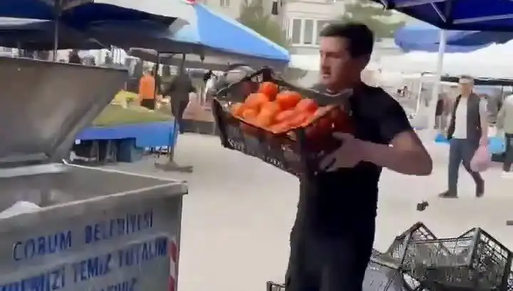 Domatesleri Çöpe Döken Pazarcıya Uygulanan Rekor Ceza Haberleri