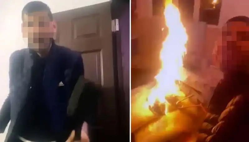 Sosyal Medyada Canlı Yayın Yapan Genç Kadın, Annesiyle Yaşadığı Evi Ateşe Verdi