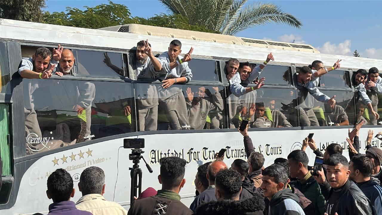 183 Filistinli rehine özgürlüğüne kavuştu